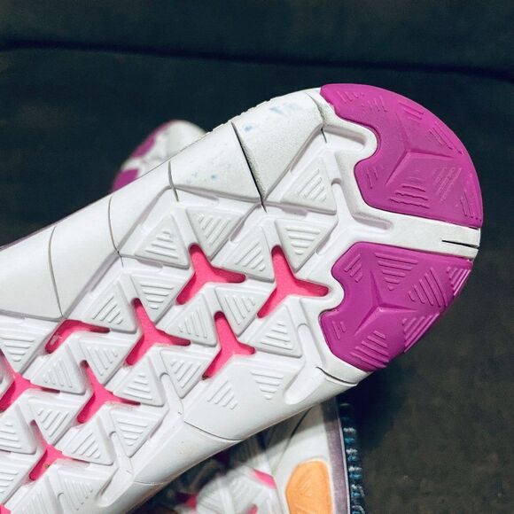 Nike Free Flyknit Transform Purple and Orange Running Shoes item 833410-500 7.5 - Picture 6 of 8
